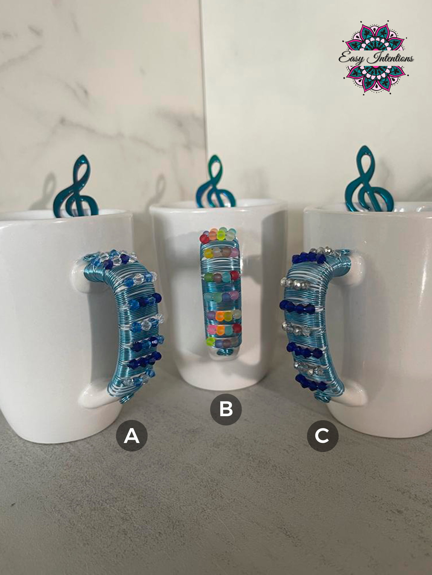 WHITE MUGS - 4